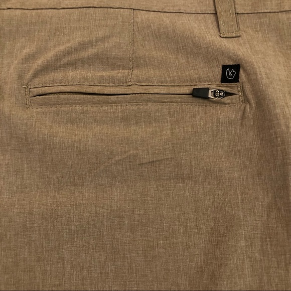 Burnside Hybrid Stretch Khaki Heather Surf Swim Trunks Board Shorts Men’s 40 - Picture 5 of 8